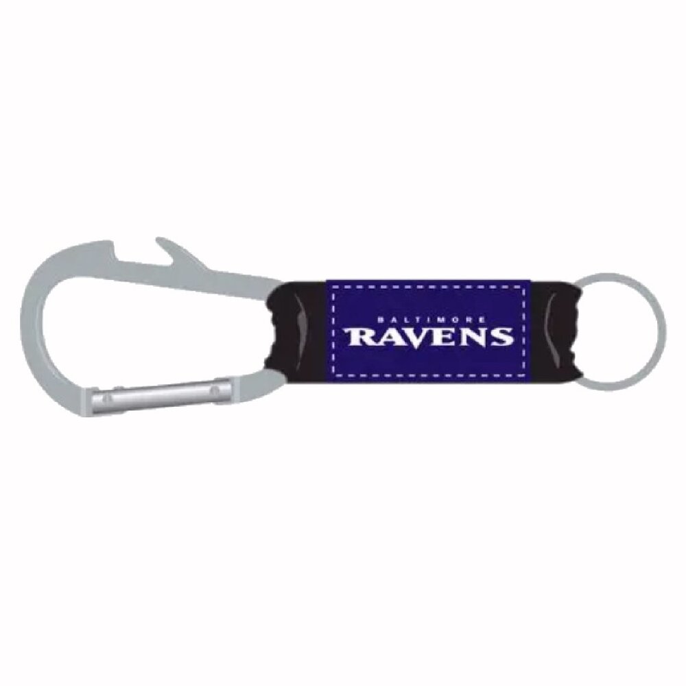 Baltimore Ravens Bottle Opener Carabiner Keychain - NEW Fast Ship